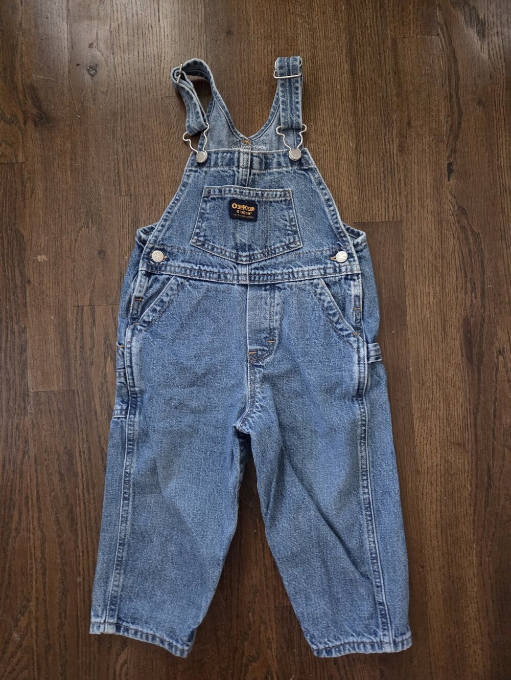 Vrg Oshkosh Boys 24M Denim Overalls